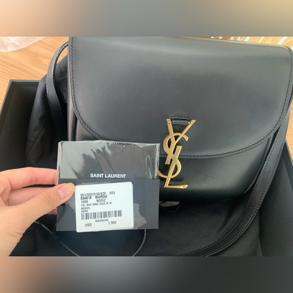 YSL Kaia Monogram Leather Crossbody Bag - Medium - Picture 4 of 16